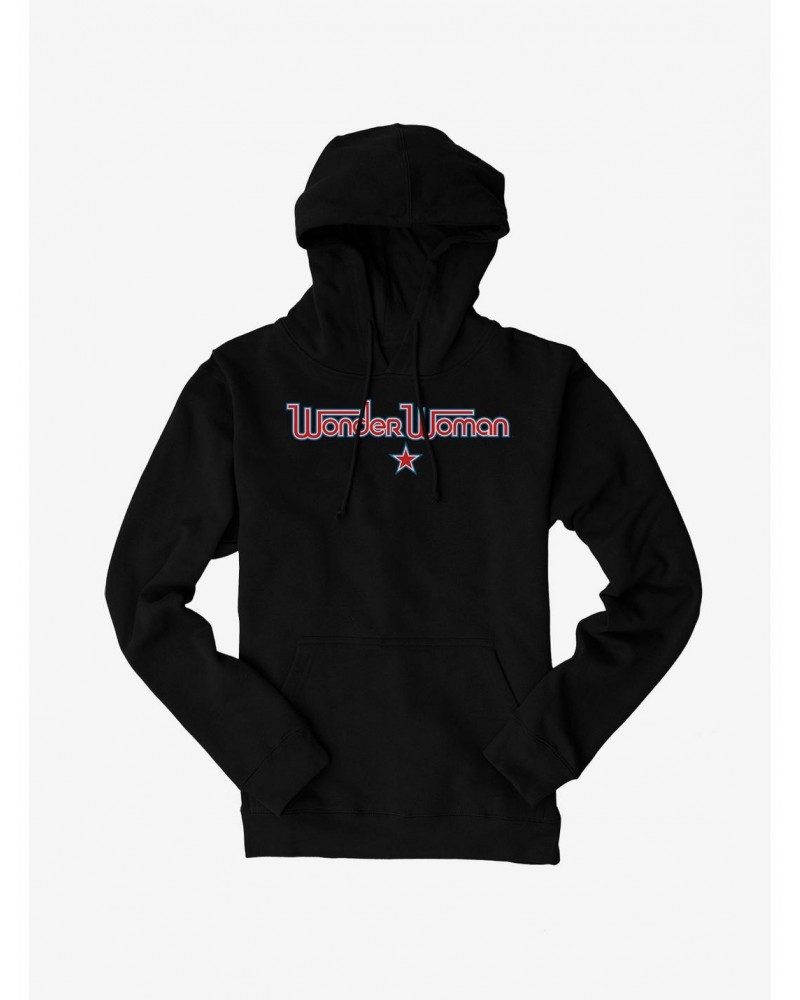 DC Comics Wonder Woman Name Logo Hoodie $13.92 Hoodies