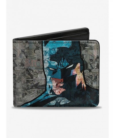 DC Comics Batman Face Comic Scenes Bifold Wallet $8.15 Wallets