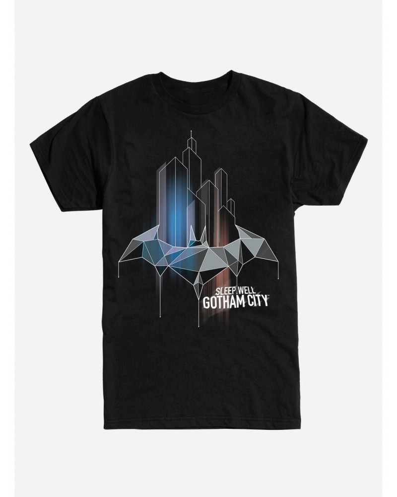 DC Comics Batman Sleep Well Gotham City T-Shirt $11.47 T-Shirts