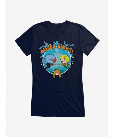 DC Comics Aquaman Chibi Ocean Master Fight Girls T-Shirt $7.97 T-Shirts