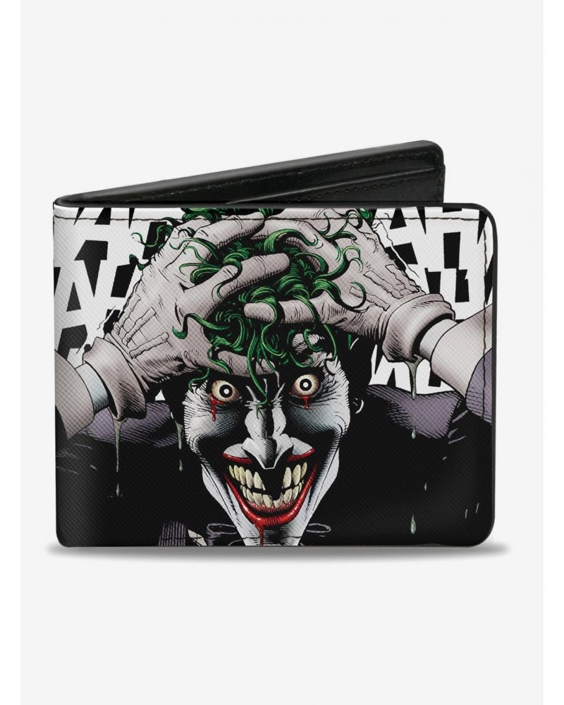 DC Comics Joker Head Hahaha Bi-Fold Wallet $9.07 Wallets