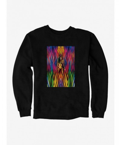 DC Comics Wonder Woman 1984 Multicolor Poster Sweatshirt $15.87 Sweatshirts