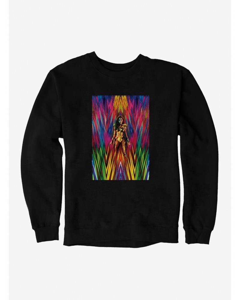 DC Comics Wonder Woman 1984 Multicolor Poster Sweatshirt $15.87 Sweatshirts