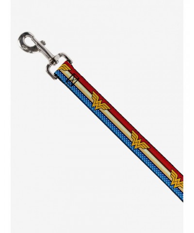 DC Comics Wonder Woman Logo Striped Stars Dog Leash $7.33 Leashes