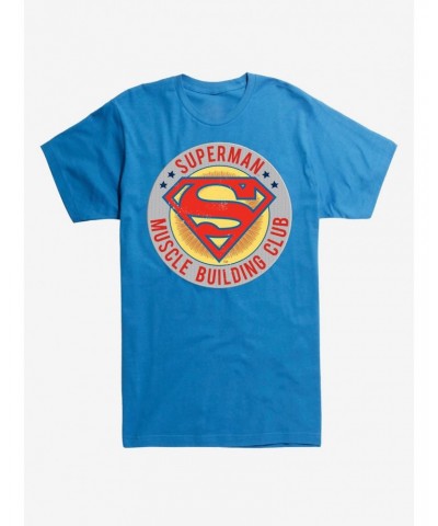 DC Comics Superman Muscle Building Club T-Shirt $9.32 T-Shirts