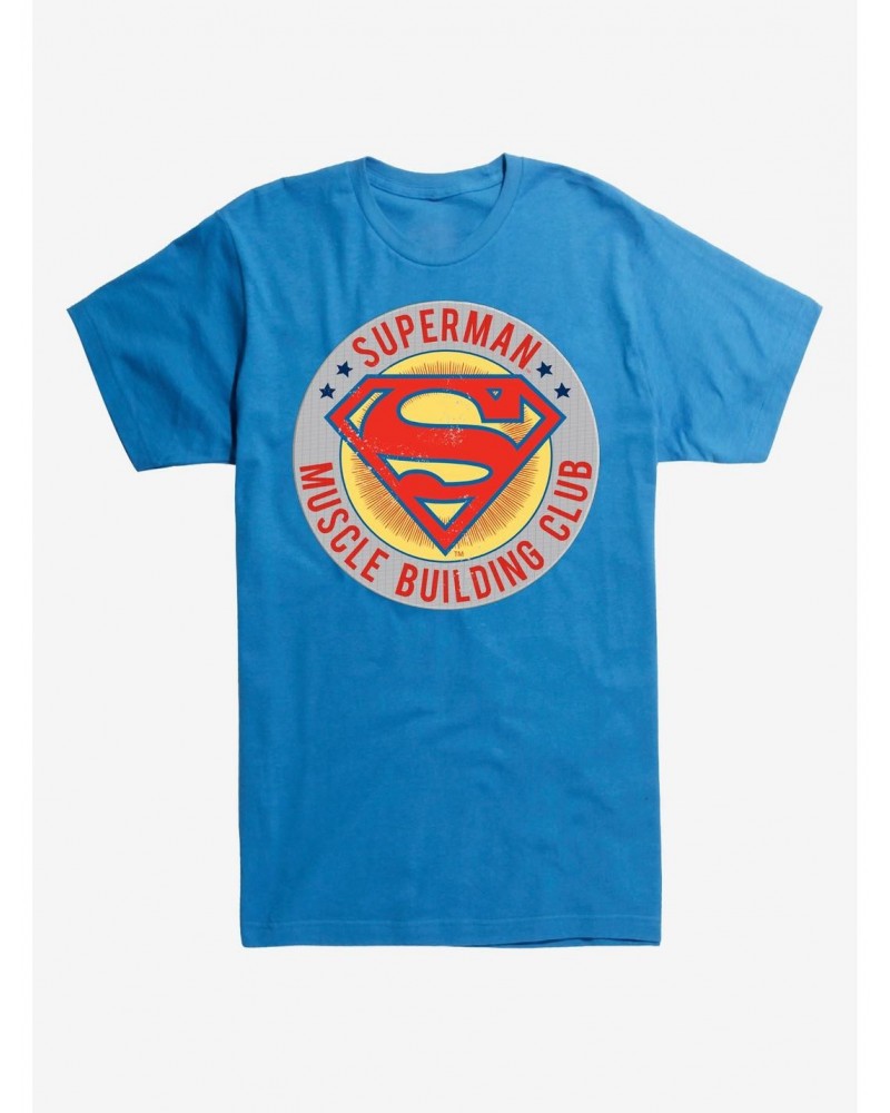 DC Comics Superman Muscle Building Club T-Shirt $9.32 T-Shirts