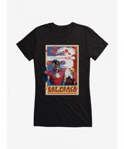 DC Comics Peacemaker Eat Peace Girl's T-Shirt $8.96 T-Shirts