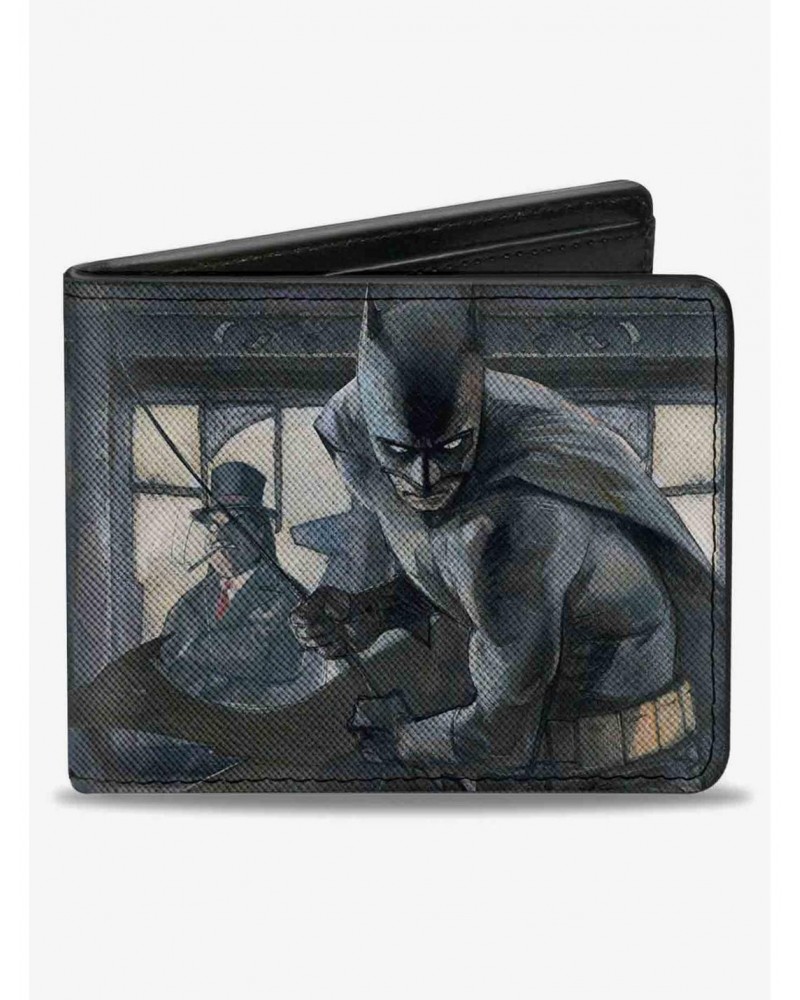 DC Comics The Dark Knight Annual 1 Cover Mad Hatter Scarecrow Penguin Bifold Wallet $8.99 Wallets