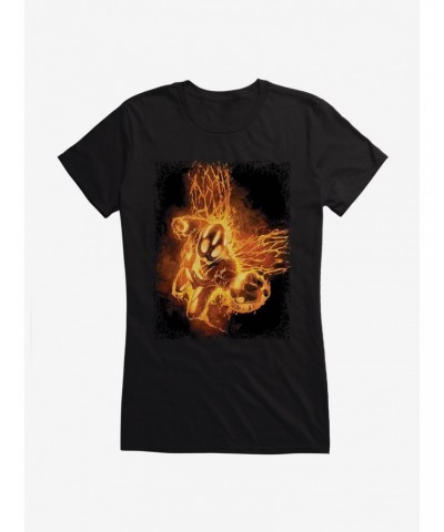 DC Comics Batman Flames Girls T-Shirt $9.71 T-Shirts