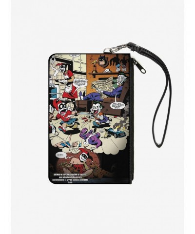 DC Comics Mad Love Harley Quinn Family Life Dreaming Scene Joker Kids Wallet Canvas Zip Clutch $5.67 Clutches