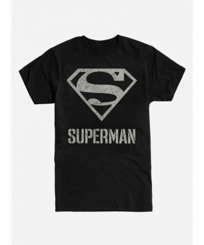 DC Comics Superman Grayscale Logo T-Shirt $10.99 T-Shirts