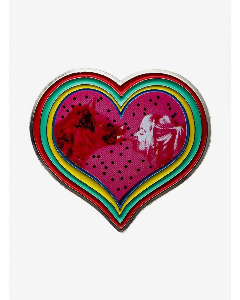 DC Comics Birds Of Prey Harley Quinn & Hyena Heart Enamel Pin $5.73 Pins