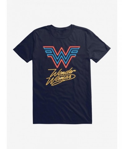 DC Comics Wonder Woman 1984 Neon Lights Logo T-Shirt $8.13 T-Shirts