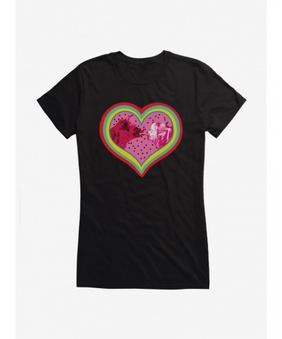 DC Comics Birds Of Prey Harley Quinn Hyena Love Girls Pink T-Shirt $9.96 T-Shirts