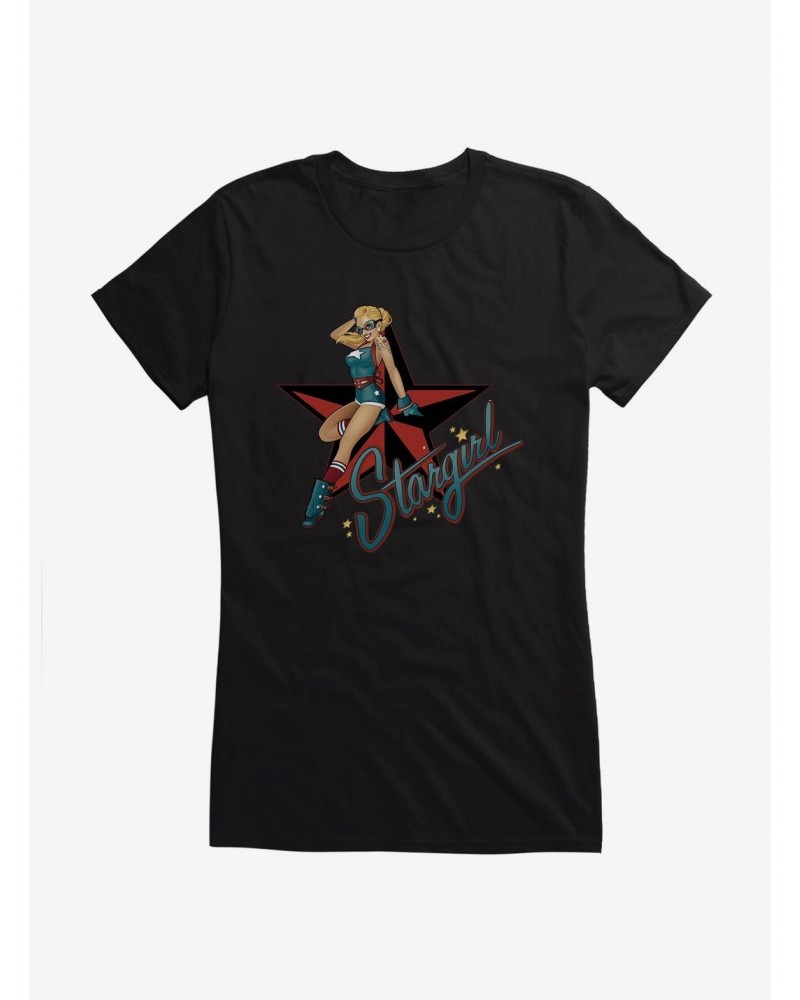 DC Comics Bombshells Meet Stargirl Girls T-Shirt $7.72 T-Shirts