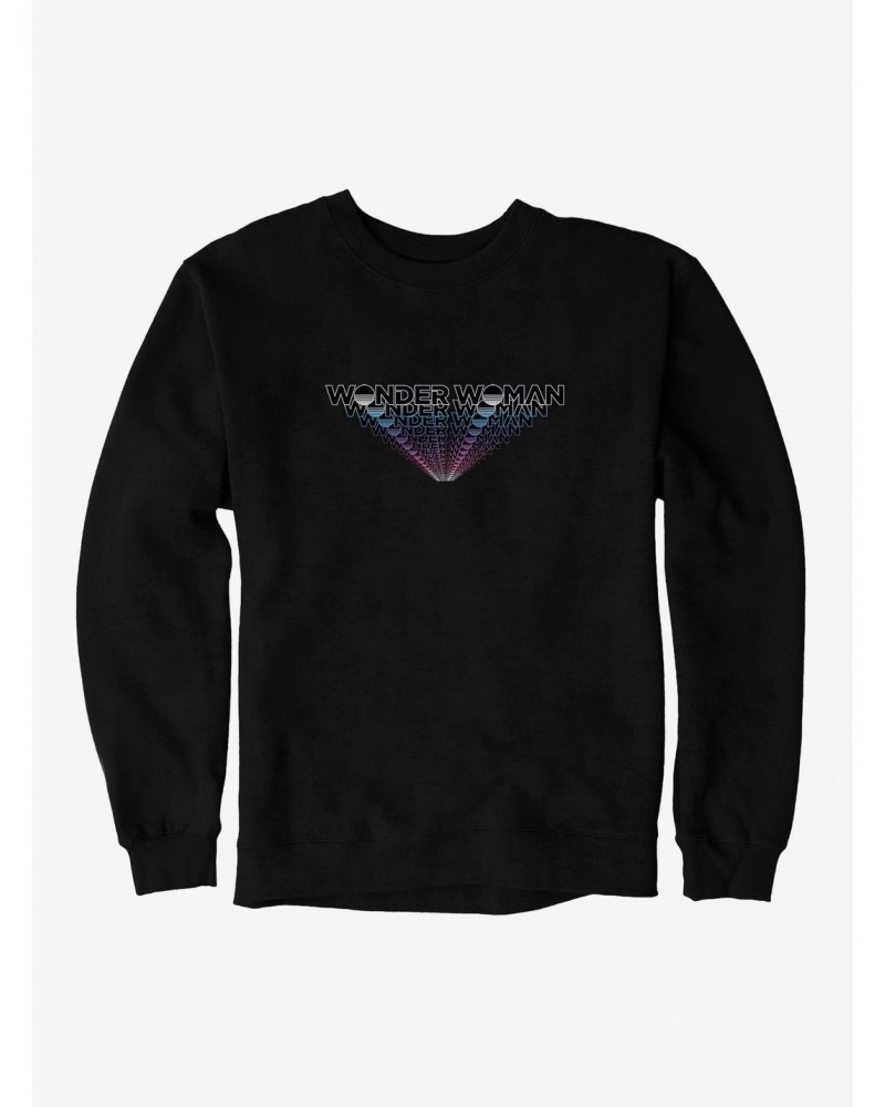 DC Comics Wonder Woman 1984 Dark Line Stack Title Sweatshirt $15.50 Sweatshirts