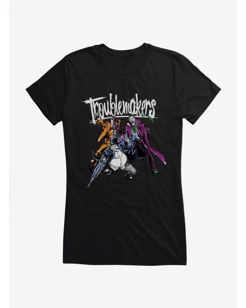 DC Comics Batman Villains Troublemakers Girls T-Shirt $10.21 T-Shirts