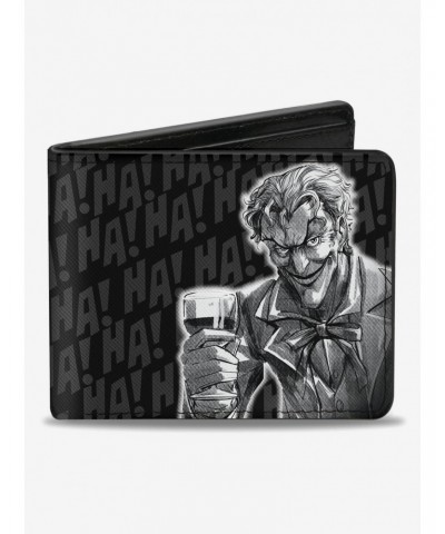 DC Comics The Joker Wine Glass Ha Ha Bifold Wallet $6.27 Wallets
