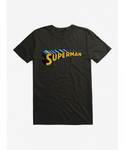 DC Comics Superman Blue 3D Logo T-Shirt $10.52 T-Shirts