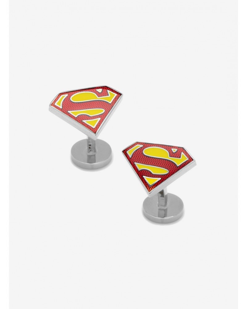 DC Comics Superman Shield Cufflinks $25.38 Cufflinks