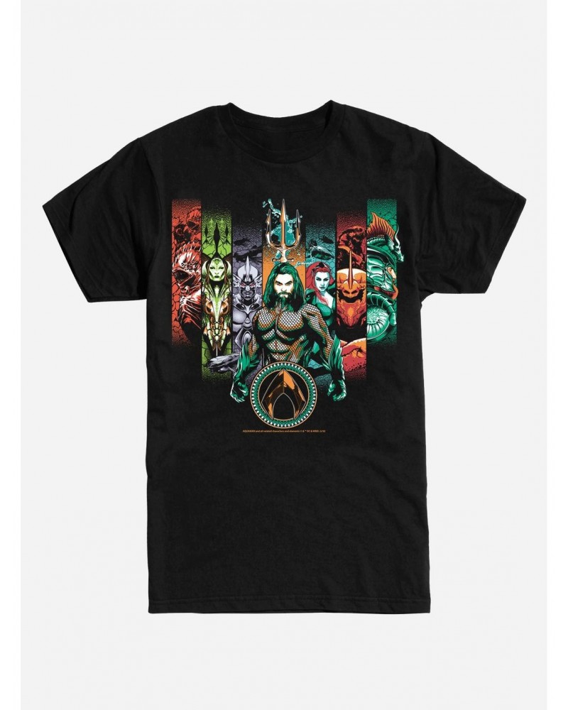 DC Comics Aquaman Character Lineup T-Shirt $10.04 T-Shirts