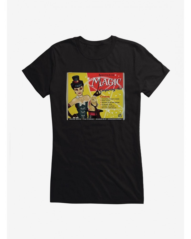 DC Comics Bombshells Zatanna Conjuring Set Girls T-Shirt $10.96 T-Shirts