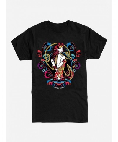 DC Comics Wonder Woman Paisley T-Shirt $9.56 T-Shirts