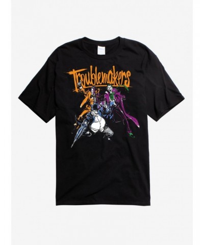 DC Comics Batman Villains Troublemakers Black T-Shirt $9.32 T-Shirts