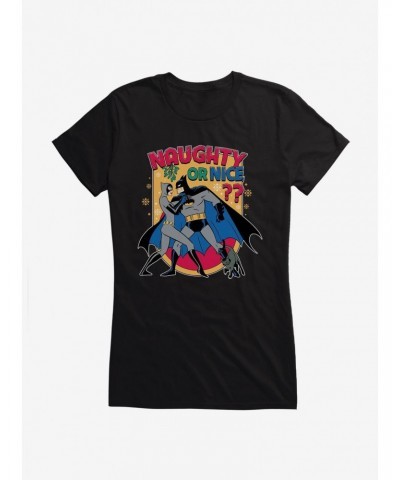 DC Comics Batman Naughty Or Nice Girls T-Shirt $8.47 T-Shirts