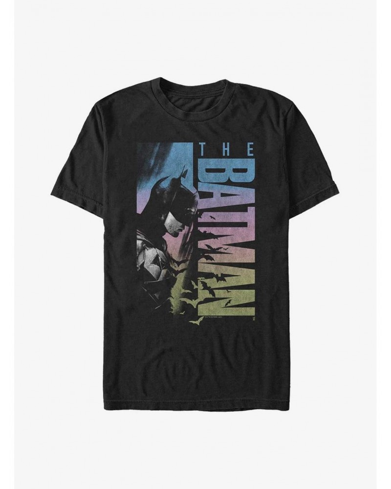 DC Comics The Batman Rainbow Poster T-Shirt $9.32 T-Shirts
