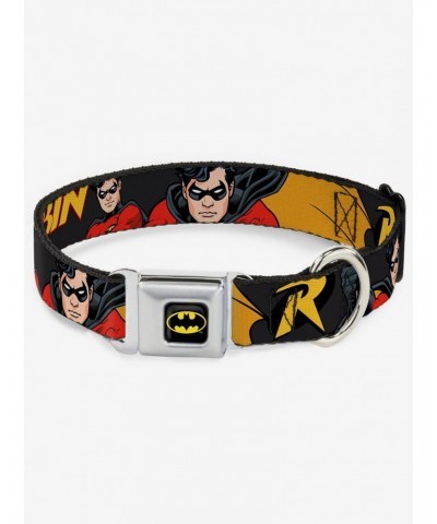 DC Comics Justice League Robin Seatbelt Buckle Dog Collar $8.22 Pet Collars