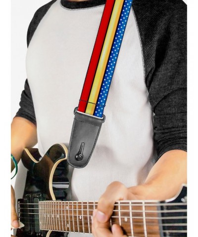 DC Comics Wonder Woman Stripe Stars Guitar Strap $7.72 Guitar Straps