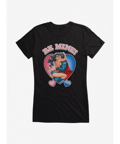 DC Be Mine Superman & Wonder Woman Girls T-Shirt $12.20 T-Shirts