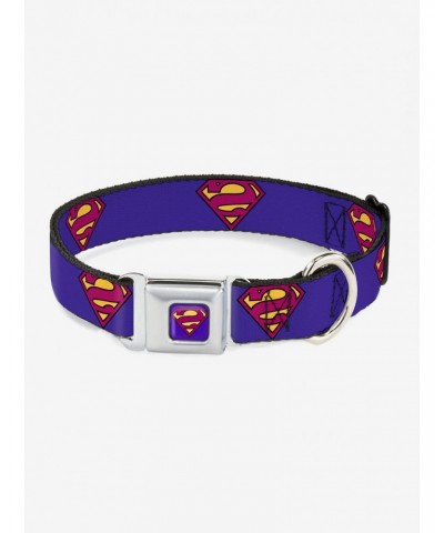 DC Comics Bizarro Logo Seatbelt Buckle Pet Collar $12.45 Pet Collars