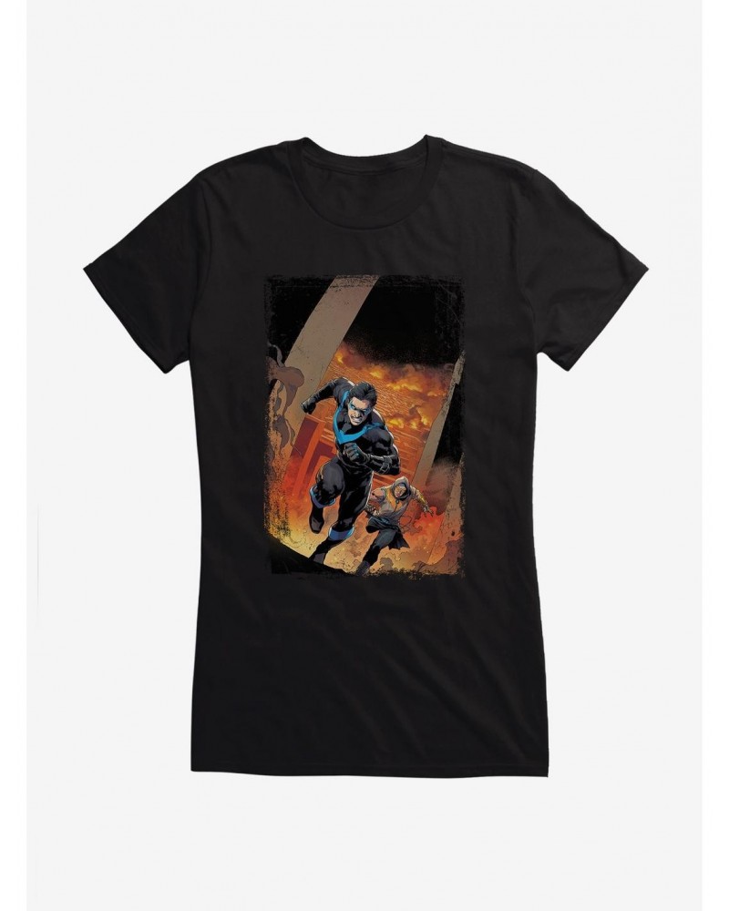 DC Comics Batman Burning City Girls T-Shirt $9.21 T-Shirts