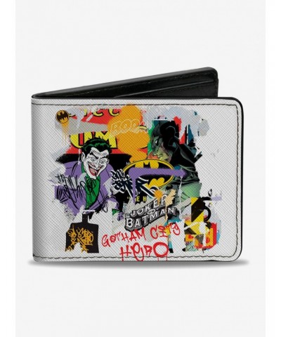 DC Comics Batman Vs Joker Graffiti Bifold Wallet $7.11 Wallets