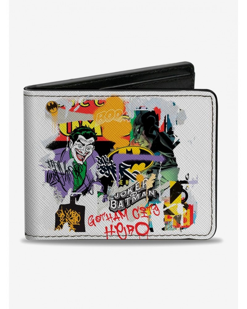 DC Comics Batman Vs Joker Graffiti Bifold Wallet $7.11 Wallets