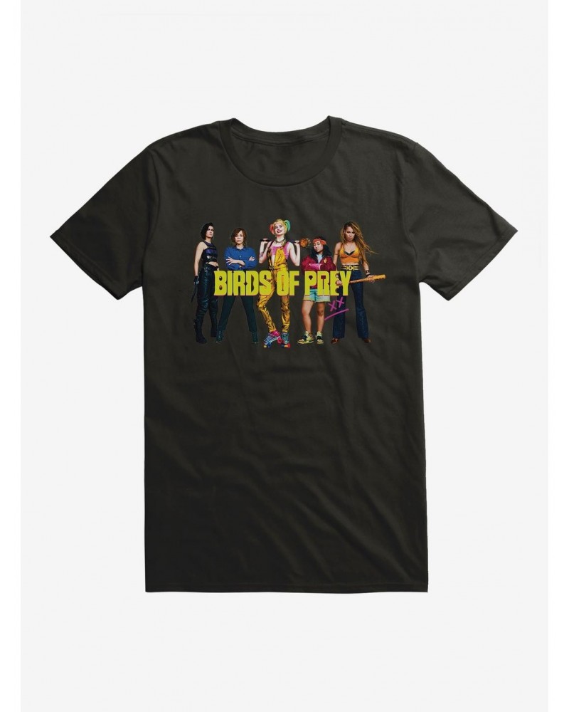 DC Comics Birds Of Prey Harley Quinn And Her Crew Black T-Shirt $10.28 T-Shirts