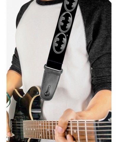 DC Comics Batman Shield Silver Guitar Strap $9.46 Guitar Straps