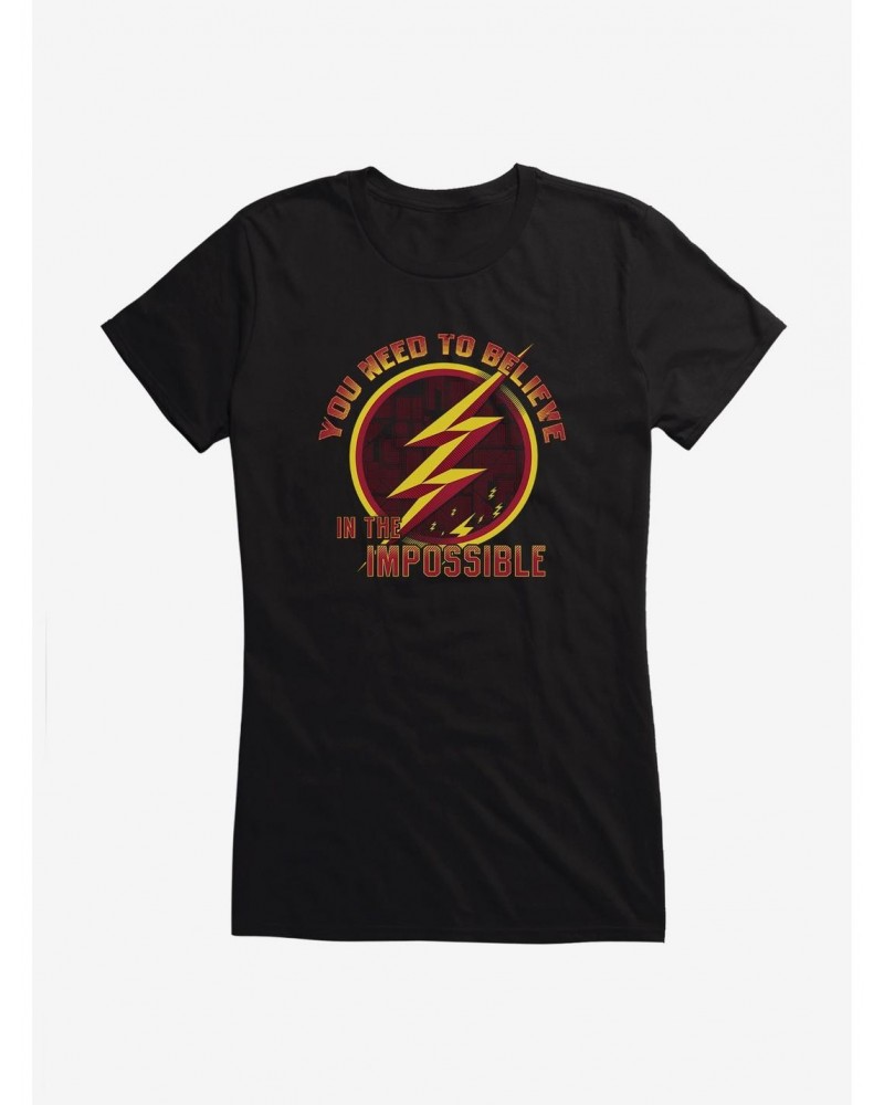 DC Comics The Flash Always Believe Girls T-Shirt $11.21 T-Shirts