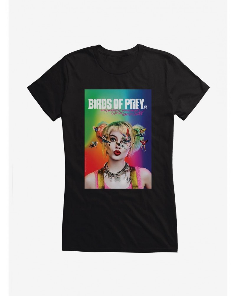 DC Comics Birds Of Prey Harley Quinn Major Players Girls T-Shirt $8.96 T-Shirts